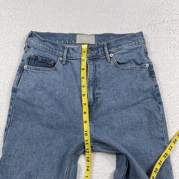 Everlane Jeans Womens 27 Blue Original Cheeky High Rise Straight Leg Casual Pant - Picture 8 of 16